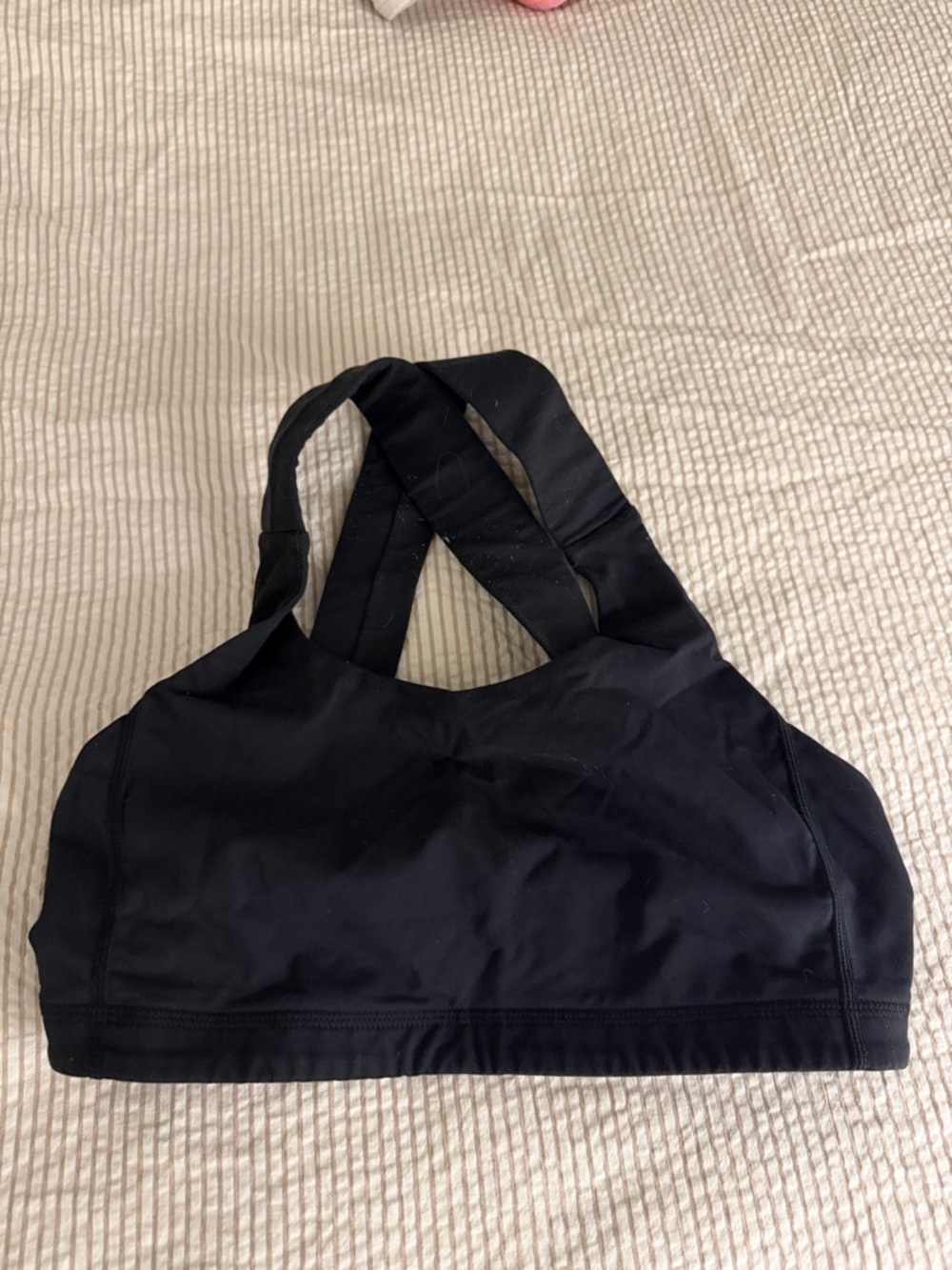 lululemon athletica Black Cross-Back Sports Bra